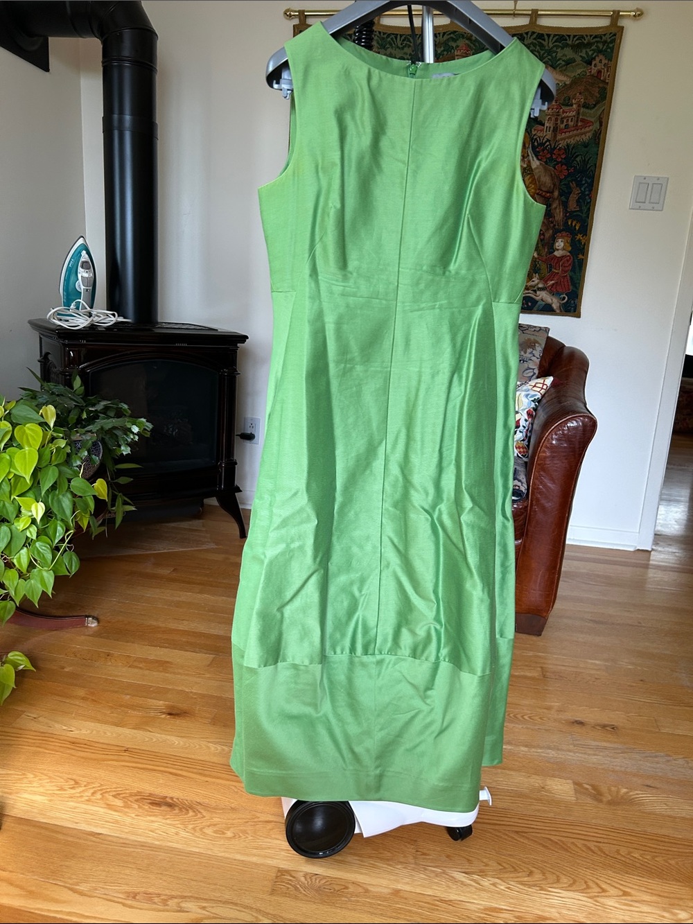 COS Sleeveless Midi Dress in Green
